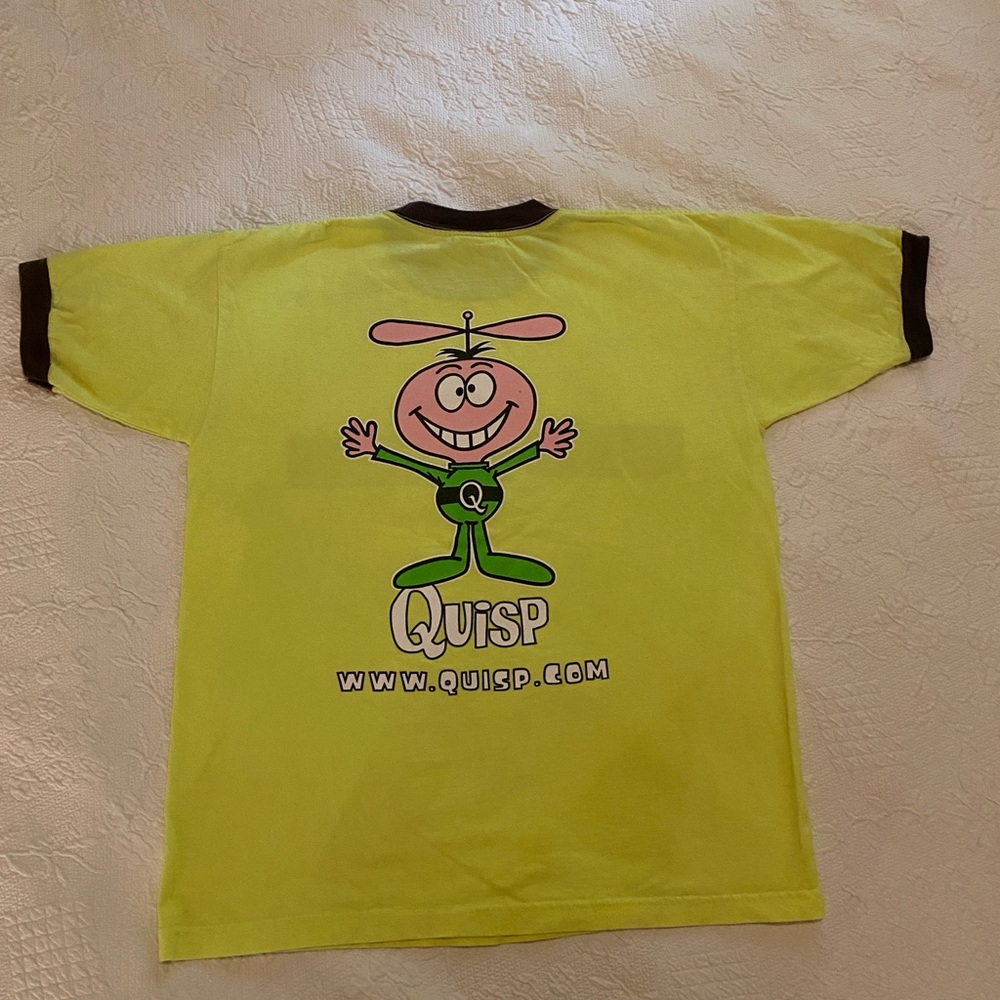Quisp T-shirt, large. Heavy weight 100% cotton.